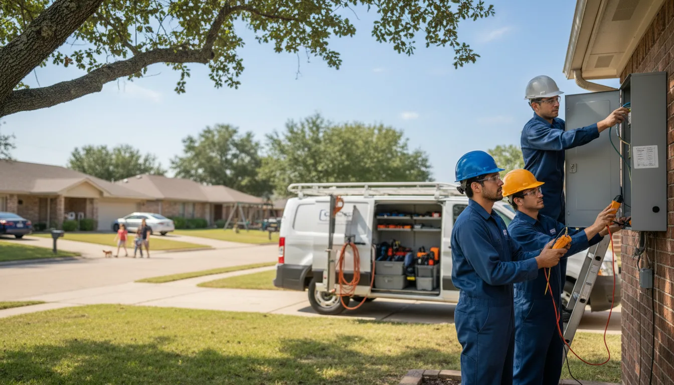 Certified electrician providing emergency electrical services in Rosebud, TX